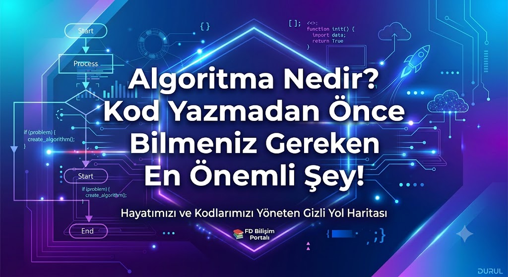 Algoritma Nedir? Kod Yazmadan Önce Bilmeniz Gereken En Önemli Şey! 🧠💻